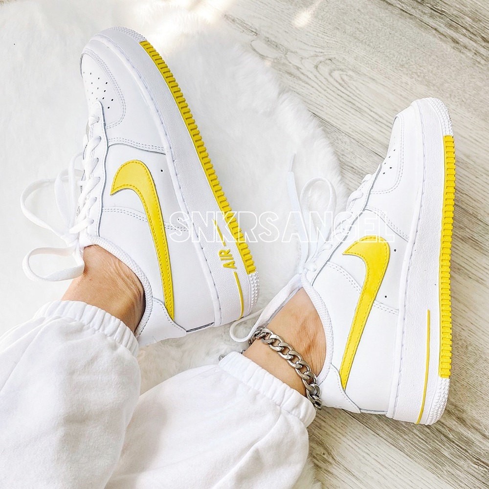 Nike custom painted air force 1 sneakers